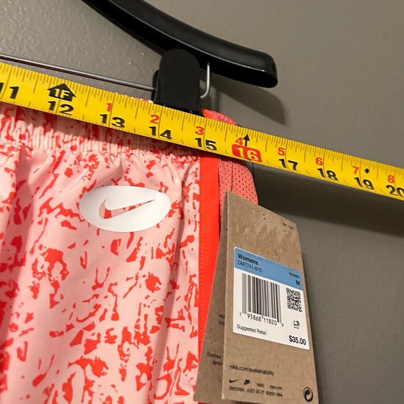 NWT Nike Sz Medium Orange/White Athletic Running Shorts! - Picture 9 of 11